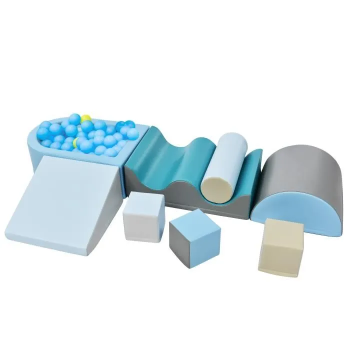 9 blocs de construction en mousse - Modules de motricité - Pour les enfants d'âge préscolaire et les bébés - Jouets éducatifs-1
