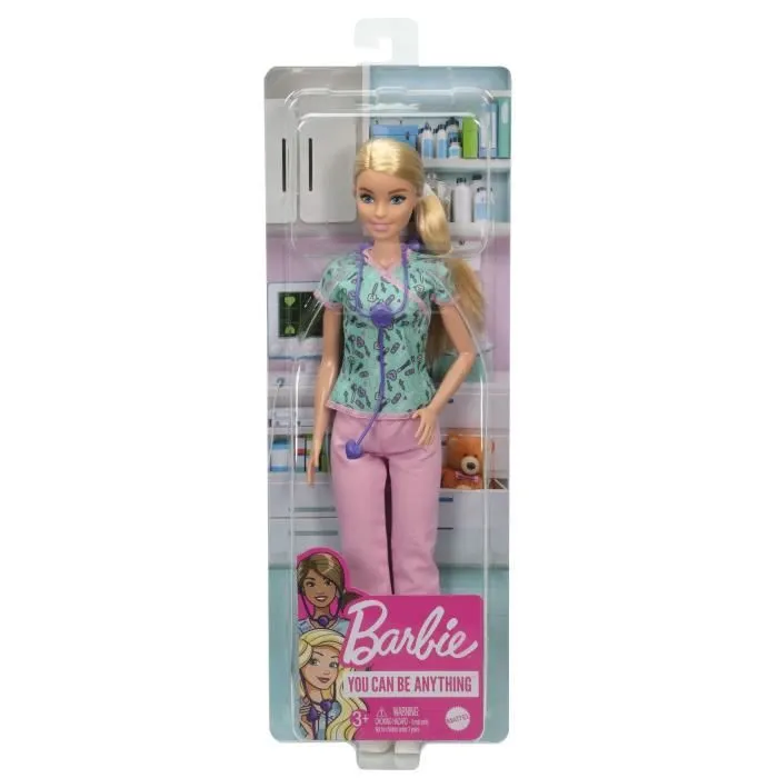 Barbie - Barbie infirmière - Poupée Mannequin - Dès 3 ans GTW39-4
