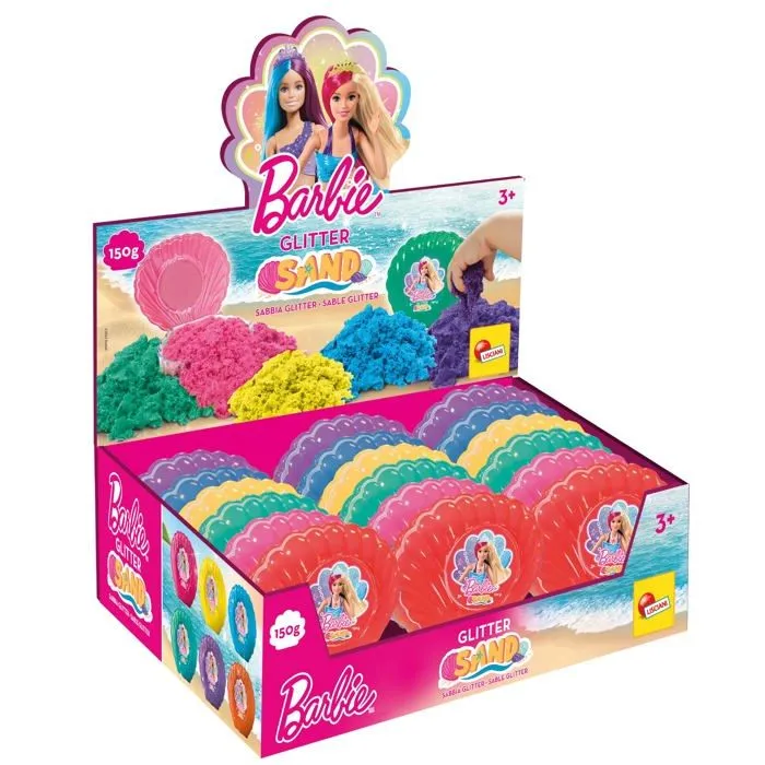 Jeu de peinture Lisciani giochi - 91935 - Liscianigiochi BARBIE SAND BEACH SHELL 150 GR IN DISPLAY-3