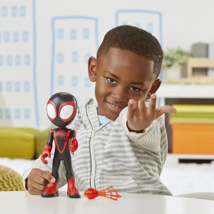 Figurine Miles Morales : Spider-Man géant pour enfants - Marvel Spidey and His Amazing Friends-2