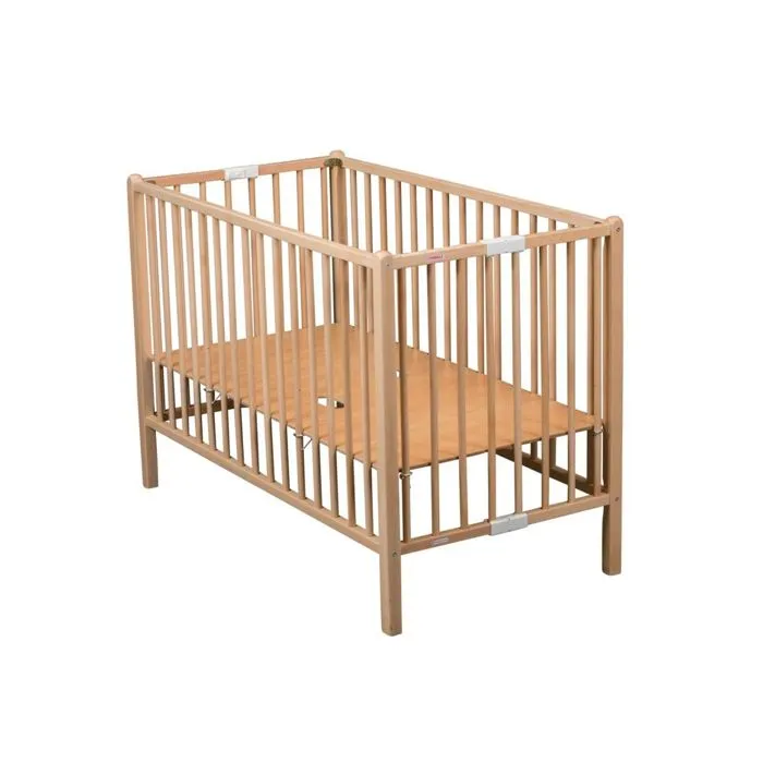 COMBELLE Lit pliant bYnbYn 60x120 cm RomYno Vernis naturel-1