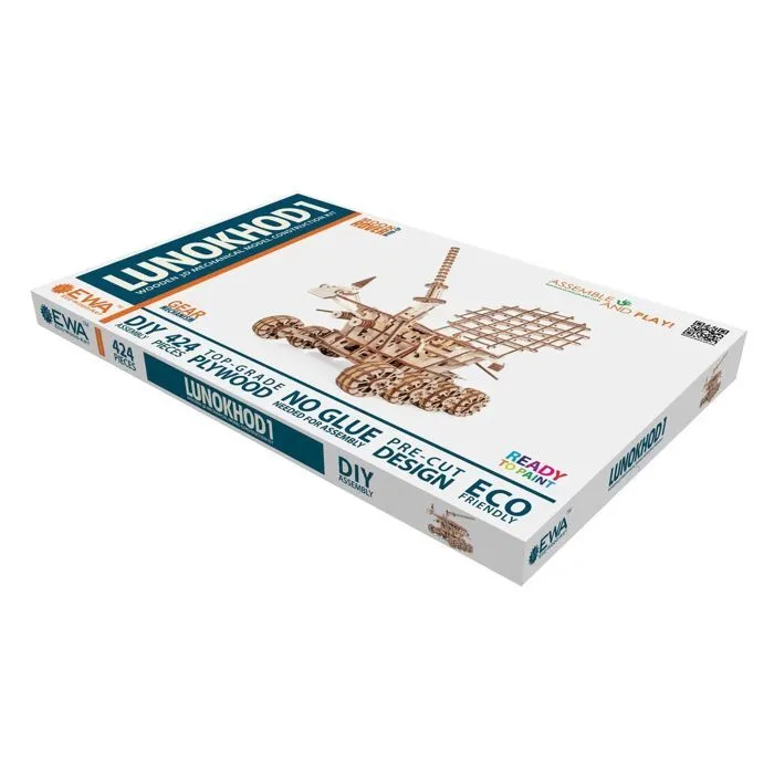 Jeu de construction - EWA Eco-Wood-Art - LUNOKHOD - 424 pièces - Bois - Mécanique-2