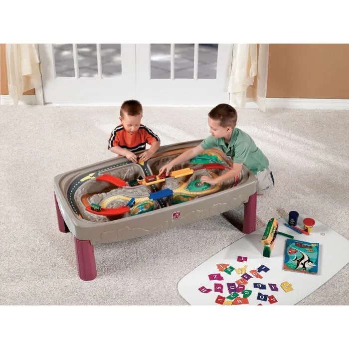 Table d'activités - STEP2 - Petit train - Mixte - 3 ans et plus - Piste moulée et ponts non amovibles-0
