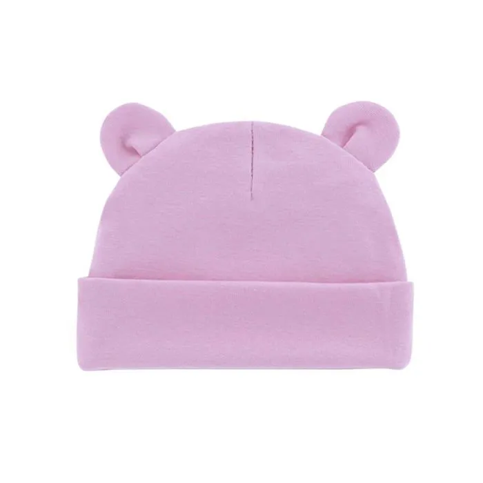 Cm-kid - 600A623901 - Chapeau Oreilles d'ours Enfant et Fille Coton Mignon Chapeau Tricote Enfant Fille, Violet Clair.-0