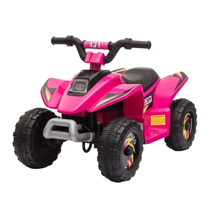 HOMCOM - Quad électrique pour enfants - PP - 72x40x45.5cm - Rose-0