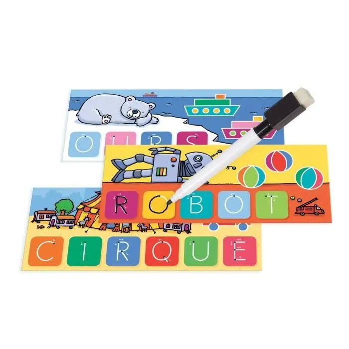 Jeu d'écriture NATHAN La Petite Ecole - J'écris les Mots - Apprentissage progressif - Dès 4 ans-1