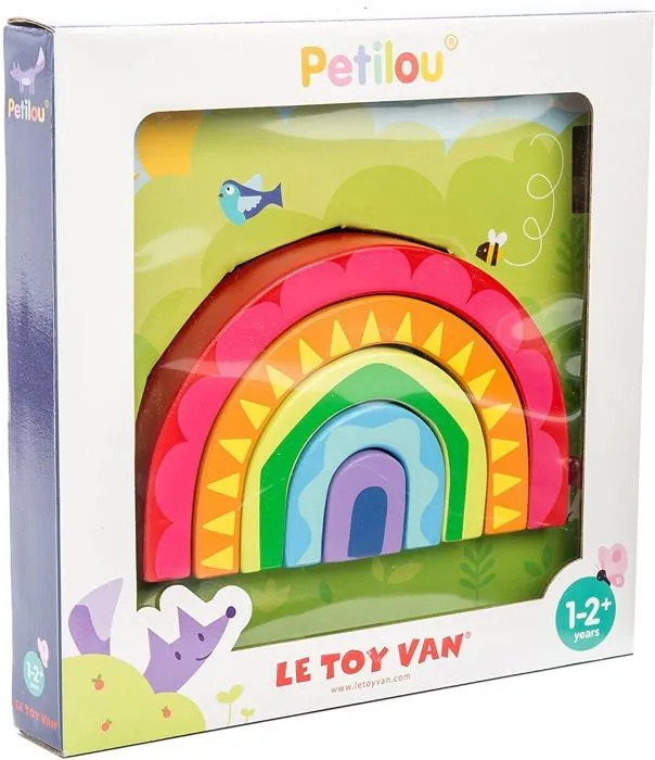 Le tunnel arc-en-Le Toy Van Petilou Toy est un beau jouet tunnel arc-en-5 pièces offrant play.Its créatives infinies de couleurs viv-3