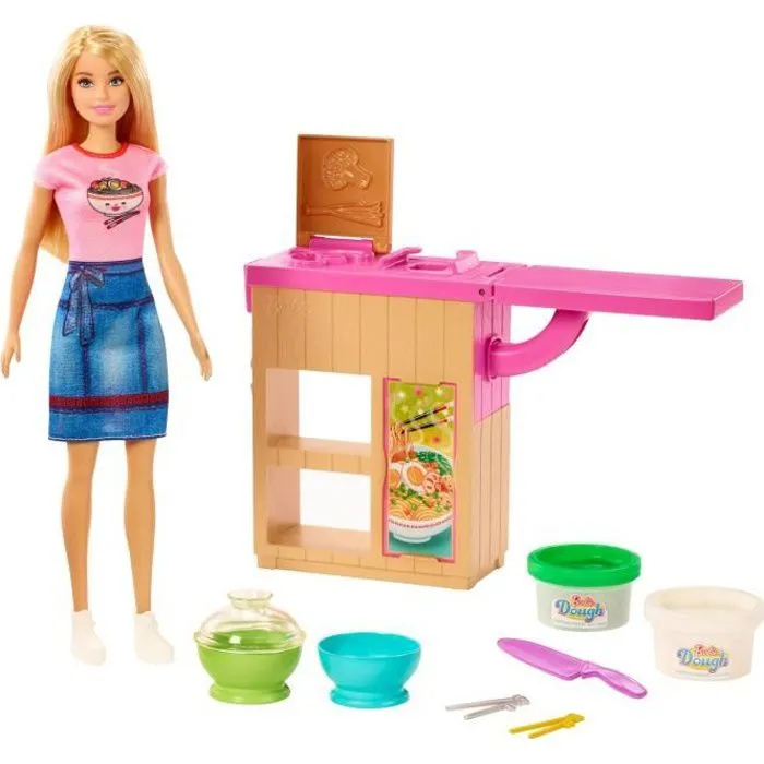 BARBIE Métiers Barbie et son Atelier de Pâtes à modeler-0
