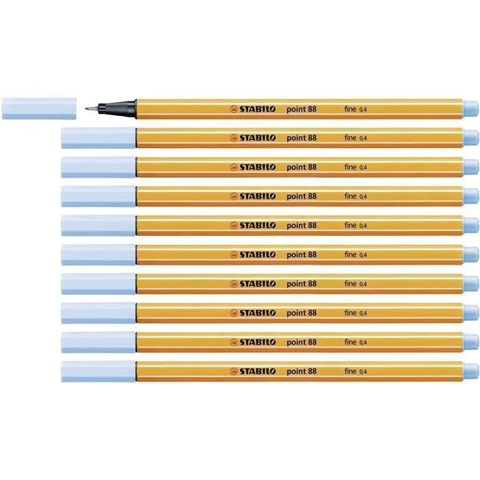 Stabilo 88/11 - Stylo feutre point 88 - Bleu cobalt - Paquet de 10 pcs-0