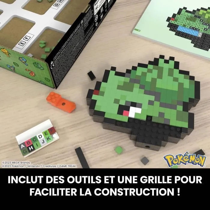 MEGA-Pokémon-Bulbizarre-Coffret de construction rétro 374 pièces - MEGA Pokémon - HTH75-4