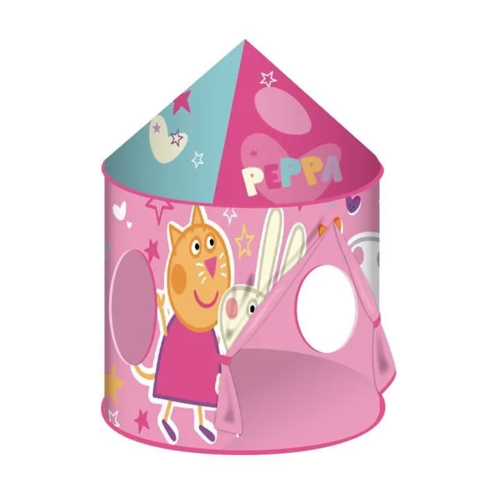 Tente de jeu - PEPPA PIG - Peppa et ses amis - A monter soi-même - Pour enfants à partir de 3 ans - Mixte-0