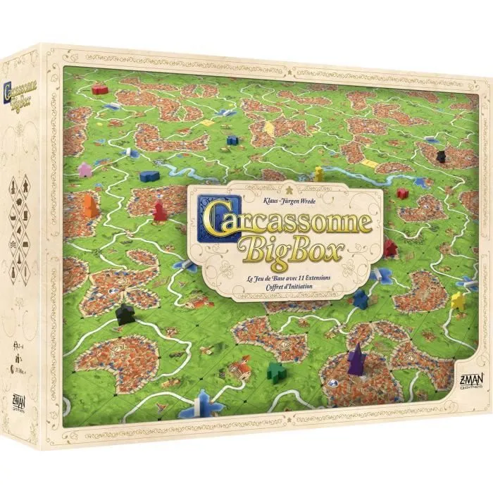 Z-Man Games | Carcassonne : Big Box - Nouvelle Édition | Jeu de société | À partir de 7 ans | 2 à 6 joueurs | 35 minutes-0
