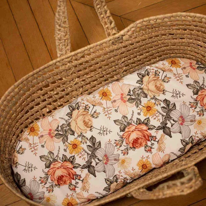 Drap housse couffin ovale - SEVIRA KIDS - Néo Vintage - Coton - Blanc - 30 x 70 cm-3