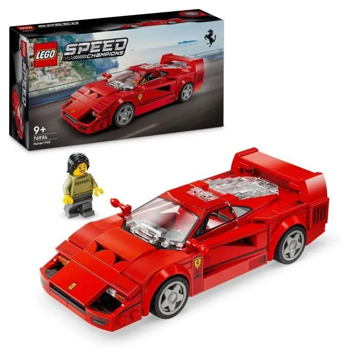 LEGO® Speed Champions 76934 Supercar Ferrari F40 - Véhicule Jouet pour Garçons et Filles-0