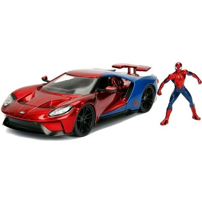 Véhicule miniature Jada Marvel Spiderman 2017 Ford GT 1:24 - Multicolore-0
