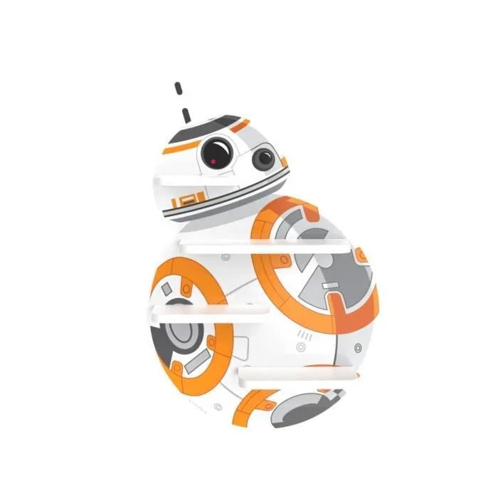 Etagère murale Star Wars BB-8 - Star Wars - Blanc - Enfant - Multicolor - 33.6x50x8 cm-0