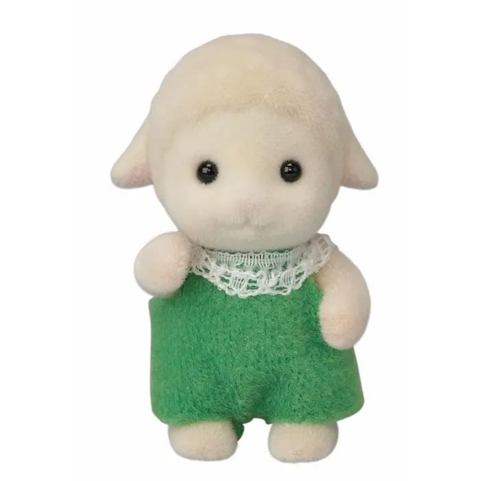 SYLVANIAN FAMILIES - Bébé mouton avec chapeau et sac - Couleur beige - Mixte - A partir de 3 ans-1