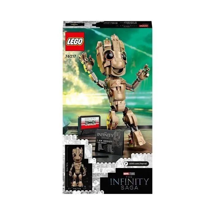 LEGO 76217 Marvel Je s'Appelle Groot, Jouet Marvel et Figurine Bébé Groot, Film Les Gardiens de la Galaxie 2, Enfants Dès 10 Ans-5