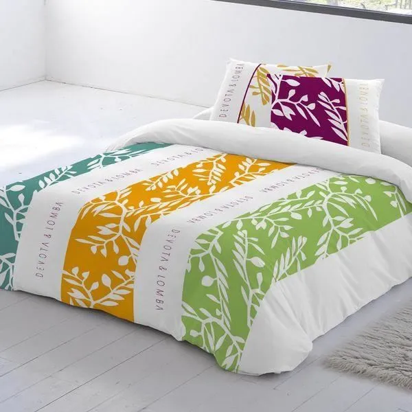 Housse nordique Devota & Lomba Victoria - dimensions:Dimensions Lit de 135 (220 x 220 + 45 cm)-0