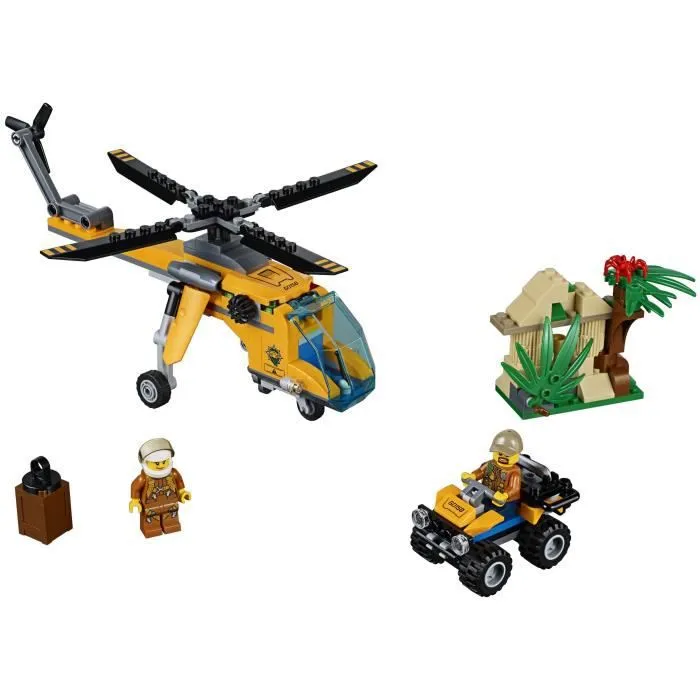 LEGO® City 60158 L'Hélicoptère de la Jungle-1