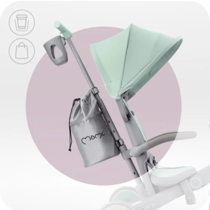 MoMi SOLIVIA - 4en1 - Tricycle Evolutif Enfant Bebe - Draisienne Pour Enfants - Jusqu'à 25 kg - Vert-2