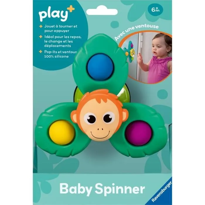 Ravensburger play+, Baby Spinner - Orang-outan , 6-36 mois, Premier âge, bébé-3