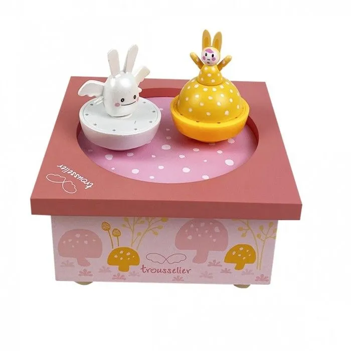 Boîte à musique - Dancing Ange Lapin - Printemps - Mixte - Bébé - Rose - A partir de 3 mois-1