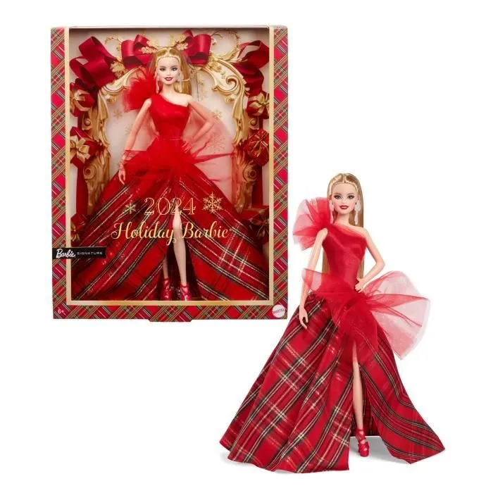 BARBIE Poupée joyeux noël blonde HRM61-0