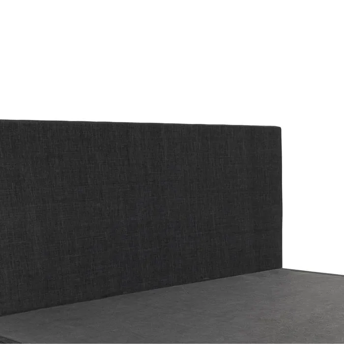 Lit Marquis 160 x 200 by Sampur | Gris foncé | Cadre de Lit : Sommier à Lattes + Tête de Lit Inclus - Design Scandinave et Moderne-3