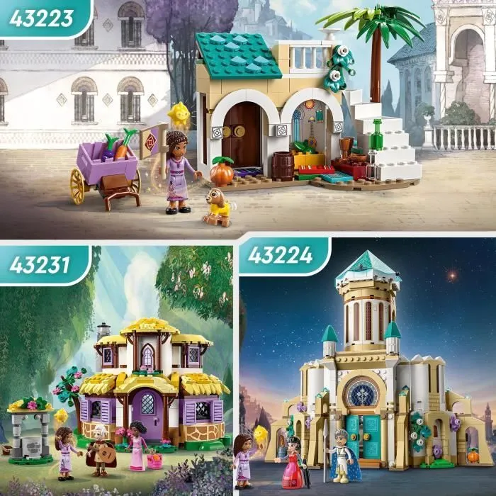 LEGO® Disney Wish 43231 La Chaumière d’Asha, Maison de Poupées avec Mini Poupées Asha, Sakina et Sabino et Figurine Star-4