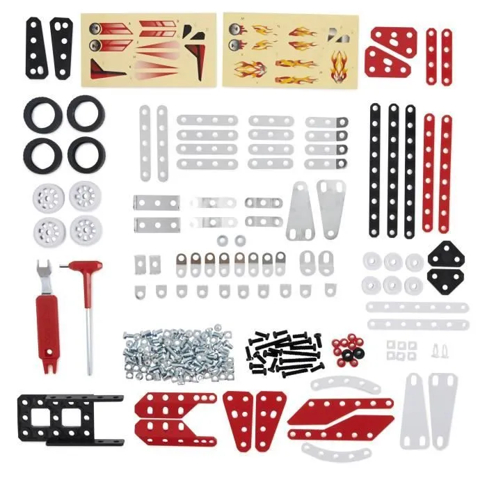 MECCANO - VEHICULES DE COURSE 10 MODELES - 6060104 - 10 Modèles De Véhicules De Course A Construire - Jeu de Construction-4
