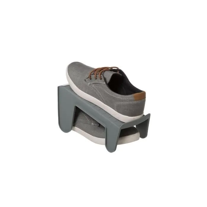Range-chaussures FIVE - Lot de 5 - Gain de place - Gris-2