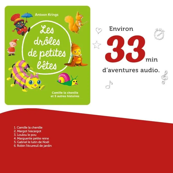 tonies - Figurine Tonie - Drôles de petite bêtes - Camille la chenille-3