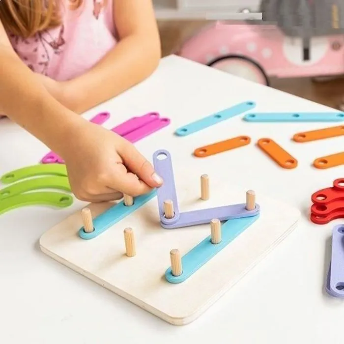 Plateau de jeu en bois pour création montessori-1
