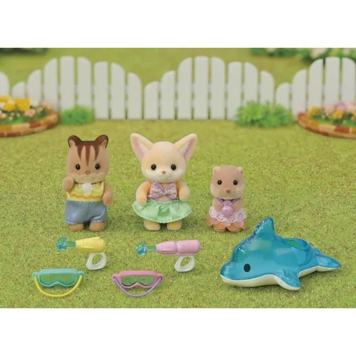 SYLVANIAN FAMILIES 5749 - Le trio des bébés à la piscine-7