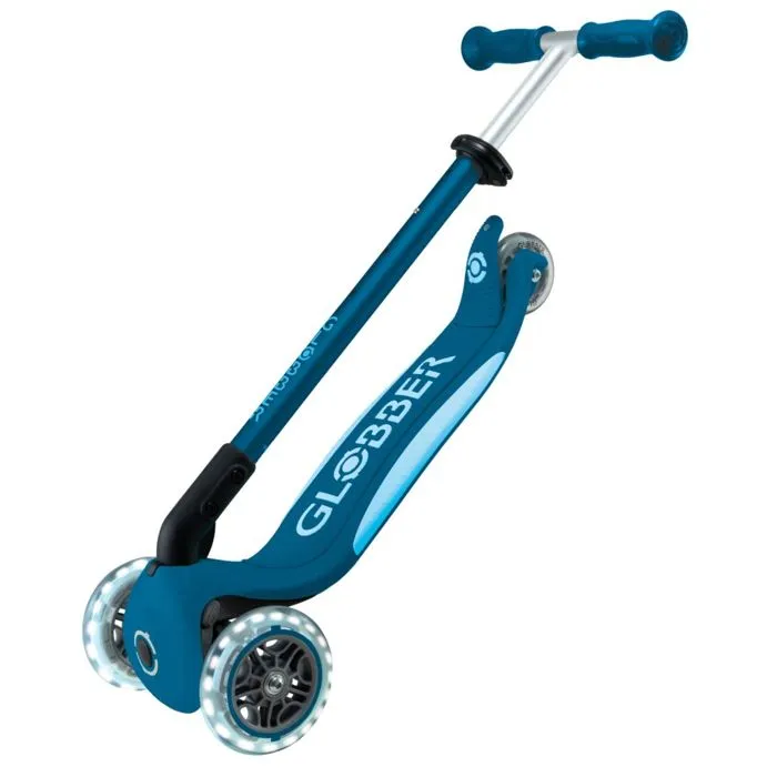 Trottinette 3 roues - Globber - PRIMO FOLDABLE PLUS LIGHTS V2 - Guidon ajustable - Roues lumineuses-3