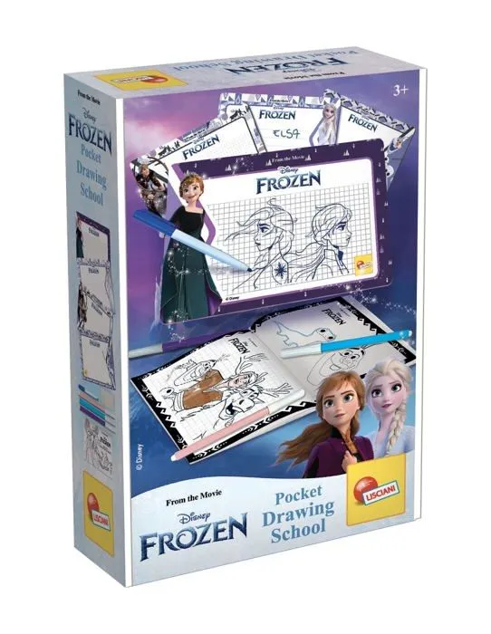 Kit de dessin Liscianigiochi - 92192 - Pocket Drawing School, , Frozen Ecole de Dessin de Poche-3