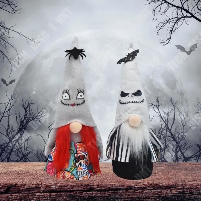 TD® Décoration d'Halloween 2pcs 30*12*6.5cm   Poupée sans visage   Accessoires d'horreur   Convient à la décoration d'Halloween-1