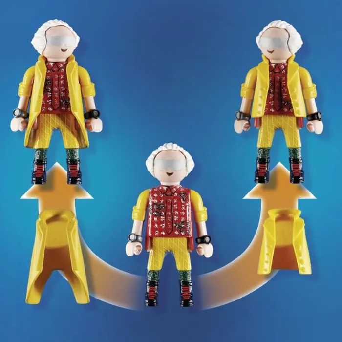 PLAYMOBIL - 70634 - Retour vers le Futur - Course d'Hoverboard - Enfant - Bleu-4