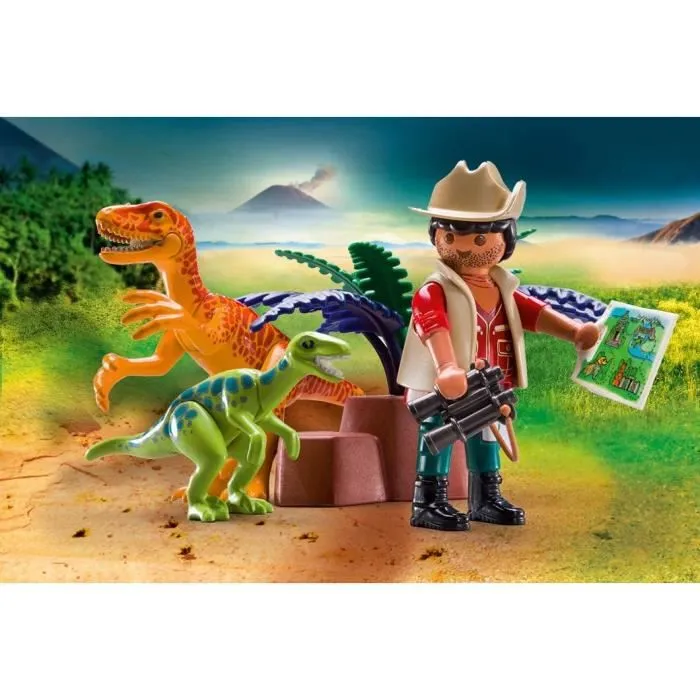 PLAYMOBIL 70108 DINOS VALISETTE EXPLORATEUR ET DINOSAURE-2