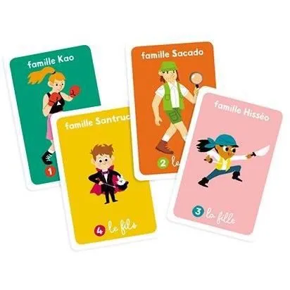 Jeu de cartes enfant - NATHAN - Jeu des 7 familles - Bleu - 2 joueurs ou plus - 10 min-1