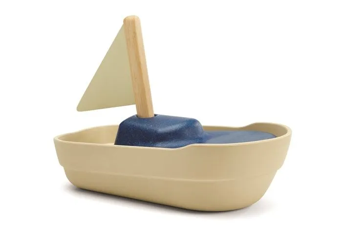 Plan Toys - Grand bateau à voile 21 cm - TROUSSELIER-0