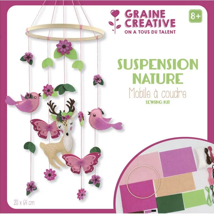Mobile pour bébé en feutrine à customiser La nature-0