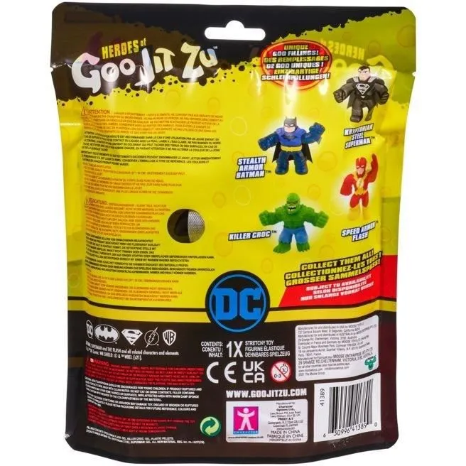 Figurine Superman Armure noire 11cm - Goo Jit Zu DC Comics MOOSE TOYS-5