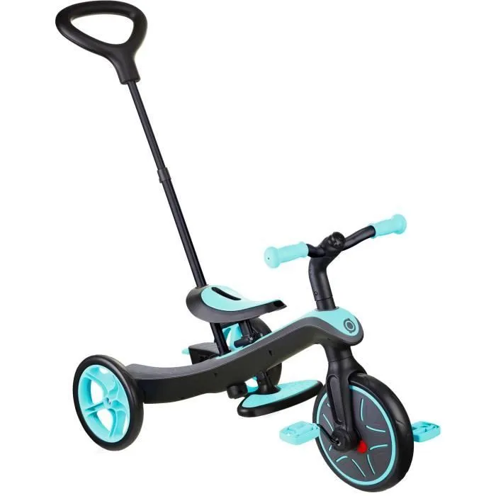 Globber - Tricycle évolutif pour bébé EXPLORER 4 en 1 - Bleu Canard-1
