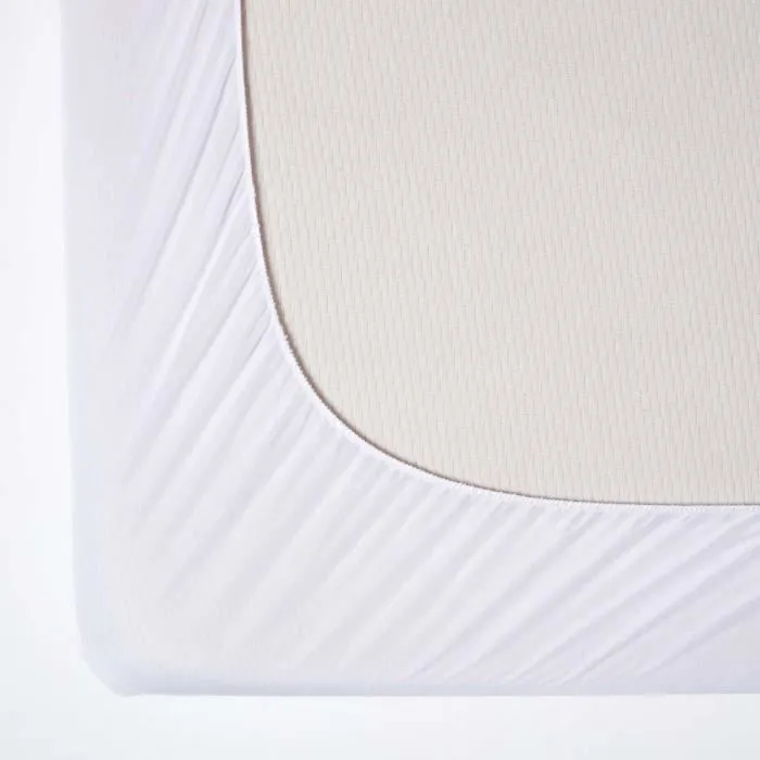 Protège-matelas anti-acariens - HOMESCAPES - 120x190 cm - Traitement anti-allergies - Hypoallergénique - Oeko-Tex - Lavable-1