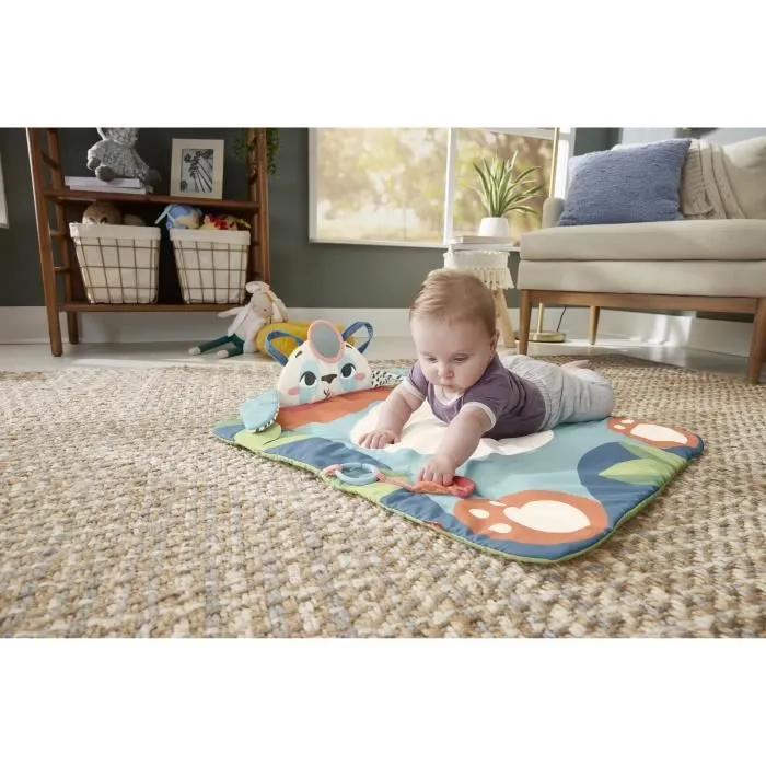 Fisher-Price-Panda à Rouler-Tapis d’éveil avec 2 jouets HKD65-4