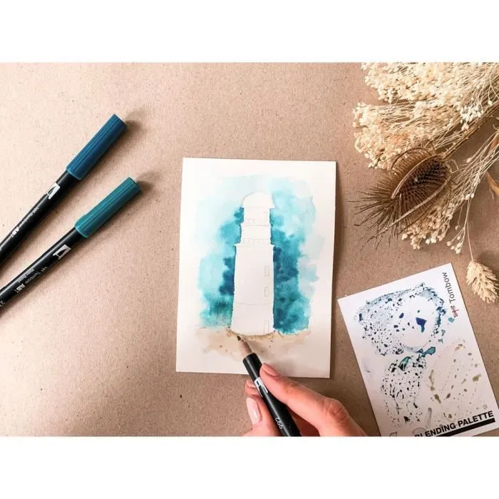 Feutre - Tombow - ABT Dual Brush Pen - Couleur peach - Double pointe - 1 unité-2