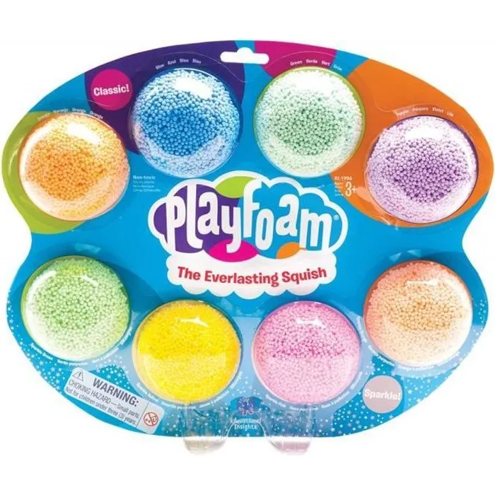 Learning Resources Pack de 8 couleurs de mousse Playfoam - EI-1906-0