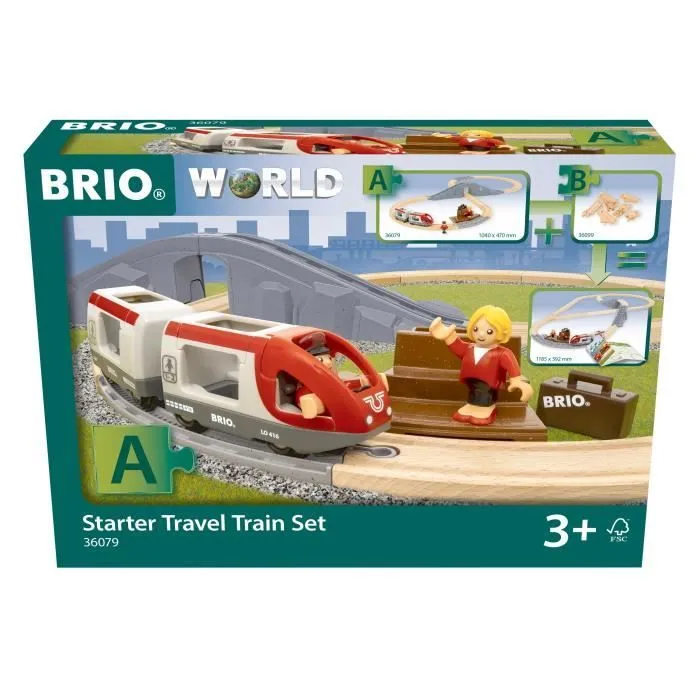 BRIO Circuit en 8 voyageurs - Pack A-7312350360790-A partir de 3 ans-0